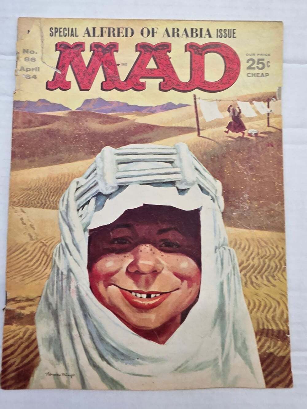 MAD Magazine April 1964 Alfred E. Neuman Alfred of Arabia Humour Satire